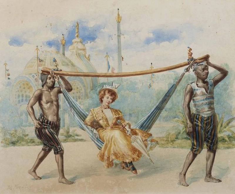 Facchini all'Esposizione Universale del 1900, Parigi